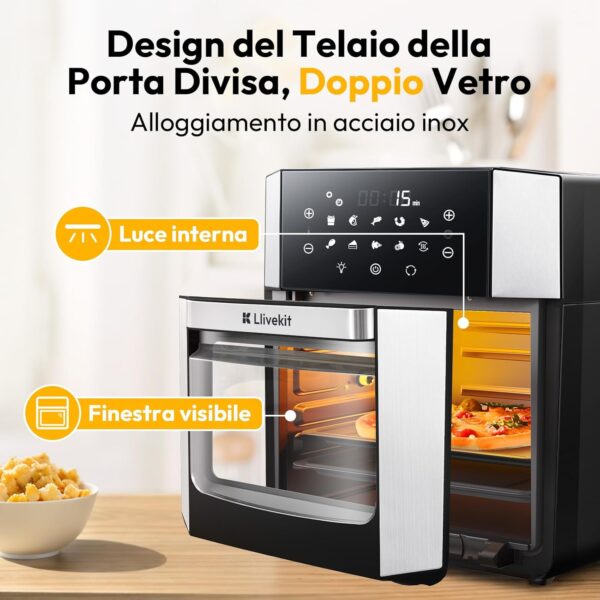 T31 Friggitrice ad Aria 15L, Forno Air Display Touch